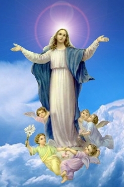 Đức Mẹ Maria được đưa về trời.